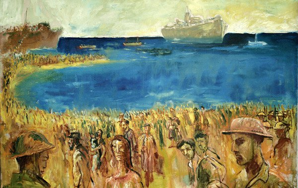 Embarkation of Refugees, 1941, copyright Galerie Martin Suppan